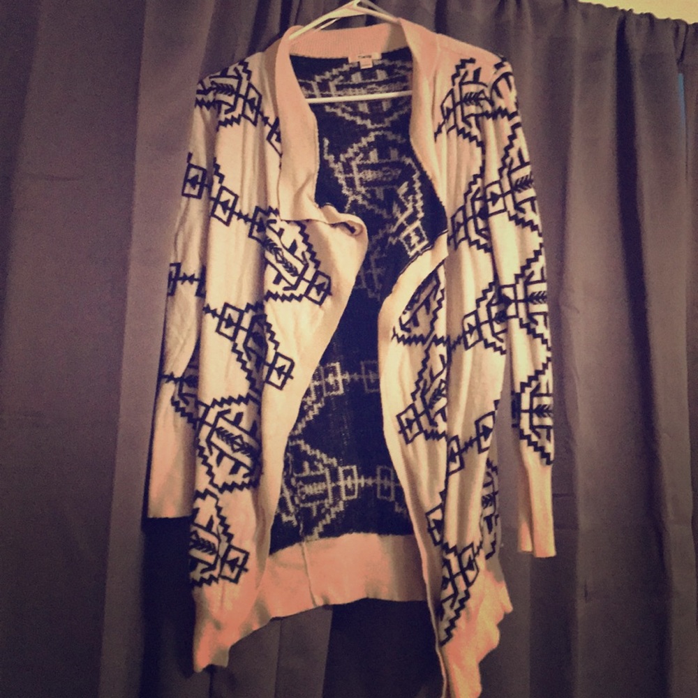 Aztec open sweater